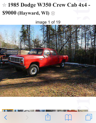 Illustration for article titled Are You Looking For an 85 Dodge 1 ton Crew Cab?